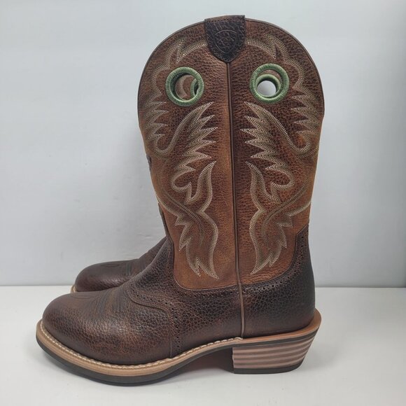 Ariat Men's Brown Western Leather Cowboy Boots 10016272 US Size 12EE - Picture 2 of 12